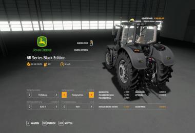 John Deere 6R Black + Green Edition v1.0.0.4