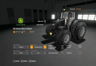 John Deere 6R Black + Green Edition v1.0.0.4