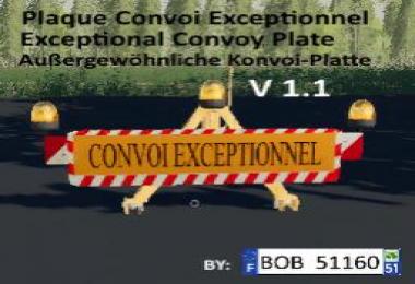 Plaque Convoi Exceptionnel v1.0.0.1