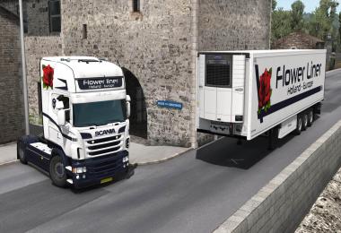 Scania RJL Flower Liner Combo skin 1.33.x