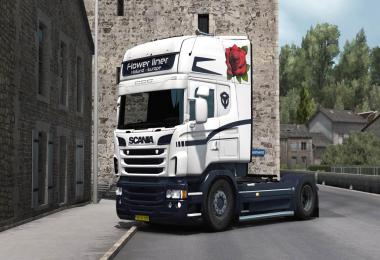 Scania RJL Flower Liner Combo skin 1.33.x