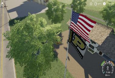 USA above Purdue Boilermaker Flag v1.0.0.0