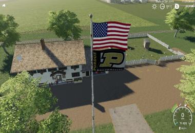 USA above Purdue Boilermaker Flag v1.0.0.0