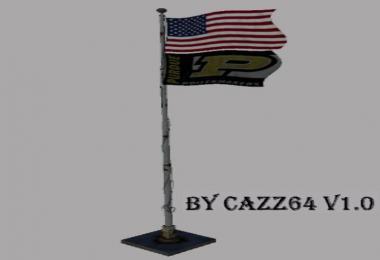 USA above Purdue Boilermaker Flag v1.0.0.0