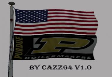 USA above Purdue Boilermaker Flag v1.0.0.0