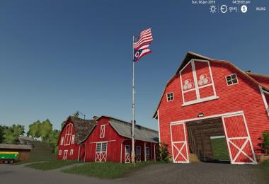 USA/Ohio Stae flag beneath v1.0.0