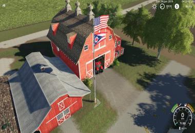 USA/Ohio Stae flag beneath v1.0.0