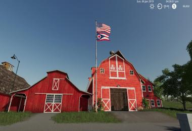 USA/Ohio Stae flag beneath v1.0.0