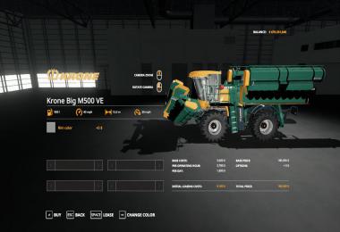 FS19 KroneBiG M500 VE v1.0