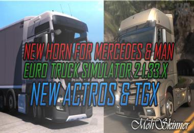 Horn – Mercedes & MAN - ETS2 1.33.x