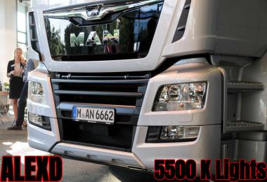 ALEXD 5500 K Lights MAN  TGX EURO 6 v1.0