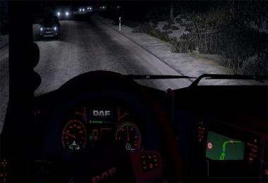 DAF XF 106 Dashboard Computer Fix for 1.34