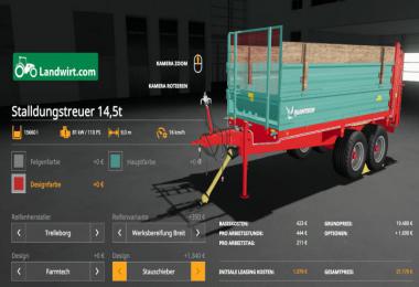 [FBM Team] manure spreader set 14t v1.0.0.0