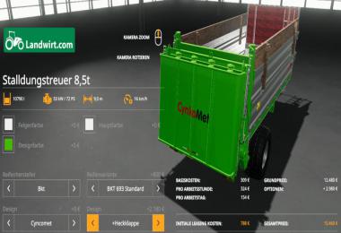 [FBM Team] manure spreader set 8.5t v2.0.0.0