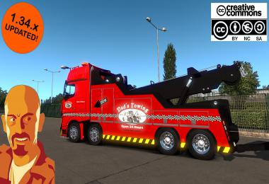 MERCEDES BENZ ACTROS MPIV CRANE TRUCK ETS2 1.34.x