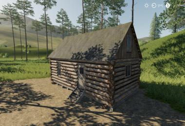 Placeable Log Cabin with sleep trigger v1.0