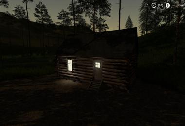 Placeable Log Cabin with sleep trigger v1.0