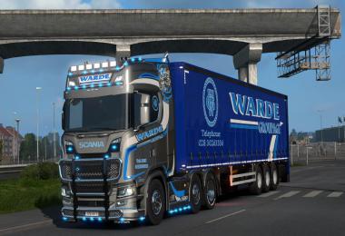 Warde Groupage Scania NG S + Trailer Skin 1.33.x