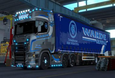 Warde Groupage Scania NG S + Trailer Skin 1.33.x