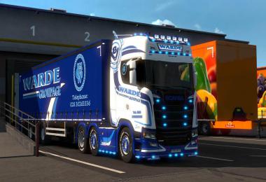 Warde Groupage Scania NG S + Trailer Skin 1.33.x