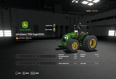 FS19 JohnDeere 7930 Eagle355th v1.0