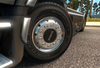 Pack wheels for trucks and trailers 1.32 - 1.34