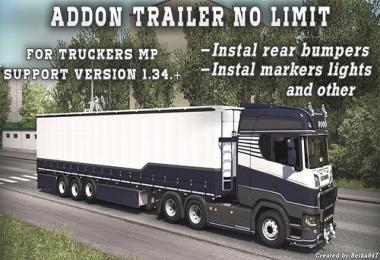 Addon trailer no limit [For Truckers MP] v1.0 1.34.x