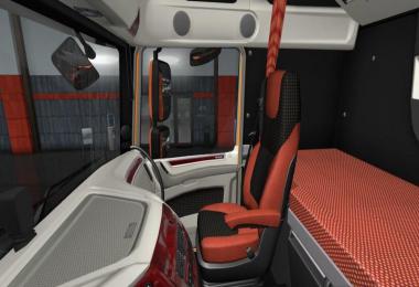 DAF E6 Red - White Interior 1.34.x