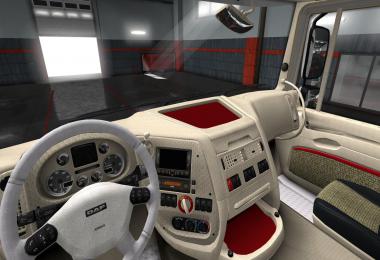 INTERIOR WHITE AND RED DAF XF105 1.34