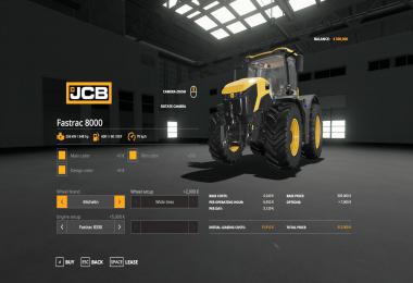 JCB Fastrac 8000 Customizable v1.0