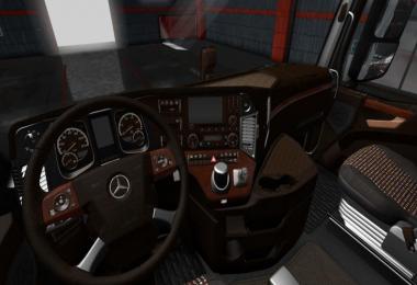 Mercedes Actros MP4 LUX Wood Interior 1.34.x