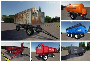 Pack trailers for tractor v1.0