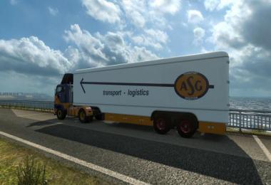 Trailer Kassbohrer for Volvo F88 by XBS 1.34.x