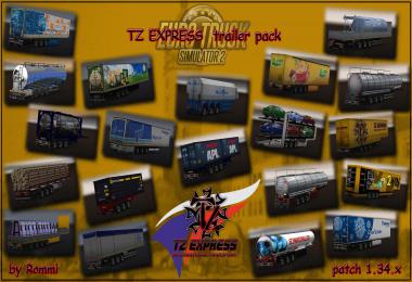 TZ Trailers pack with owned ETS2 1.34.x