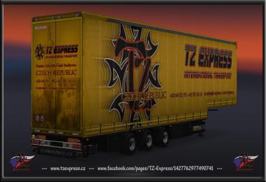 TZ Trailers pack with owned ETS2 1.34.x