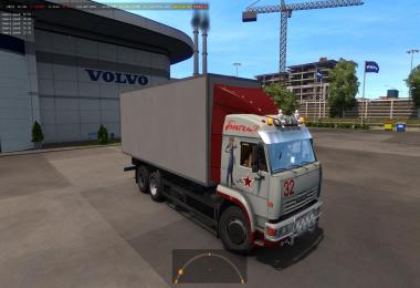 Kamaz 54-64-65 with Body + Dirt + Skins + Trailers ETS2 1.34.x