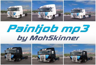 Mercedes MP3 Sample Blue Paintjob - ETS2 1.34.x