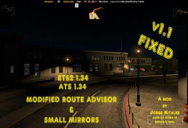 Modified Route Advisor & Small Mirrors Fixed v1.1