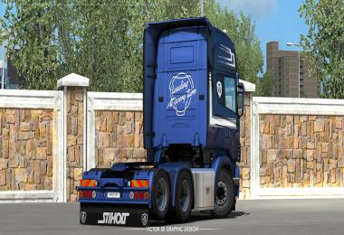 ROML Cargo Scania R 4-series and Krone flatbed Skinpack v1.0 1.34.x