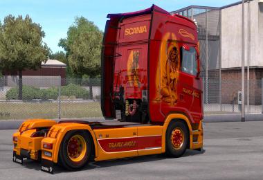 Scania S Next Gen Orange Angel Skin v1.0 1.34.x