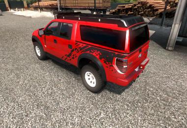 Ford F-150 SVT Raptor + Mini Trailer 1.34