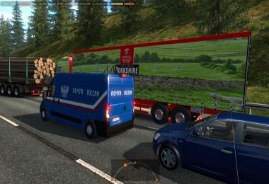 Car Fiat Ducato Russian Post in traffic v1.0