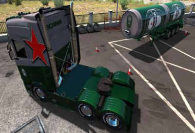 Heineken Scania & Trailer skin v1.0