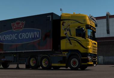 Old School Girl Skin for Scania RJL 1.35.x