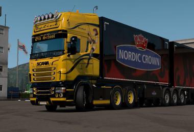 Old School Girl Skin for Scania RJL 1.35.x