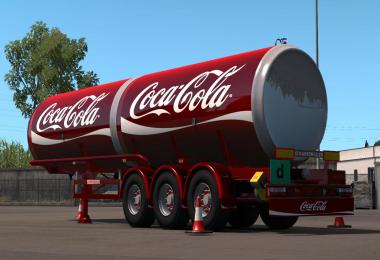 Coca Cola Scania + Trailer Skins v1.0 1.35.x