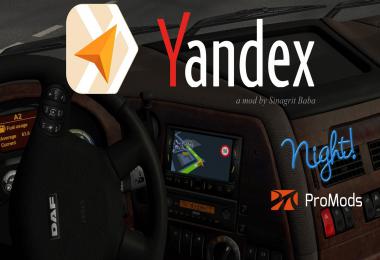 ETS 2 - Yandex Navigator Night Version for ProMods v1.0