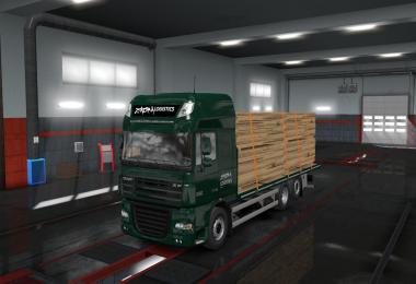 Flatbed Addon For Tandem for Rigid chassis pack for all SCS trucks