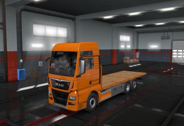 Flatbed Addon For Tandem for Rigid chassis pack for all SCS trucks