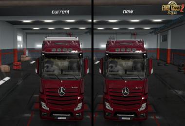 Kelsa lightbars for MB Actros MP3 & MP4 v1.1a 1.35.x